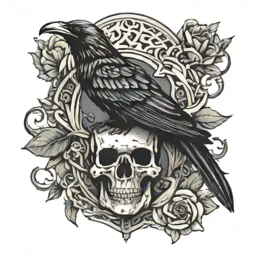 Viking Froya Ravens Skull Feris