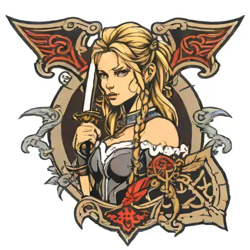 Sword And Shield Maiden