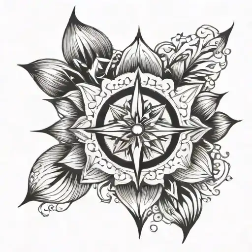 Compass Lotus Flower