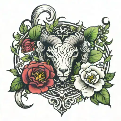 Flowers Aries Symbol