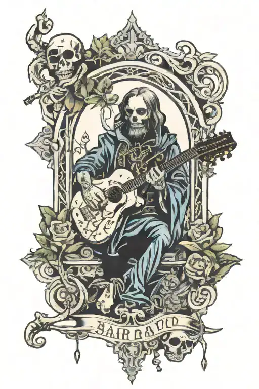 Bard Death Tarot Card