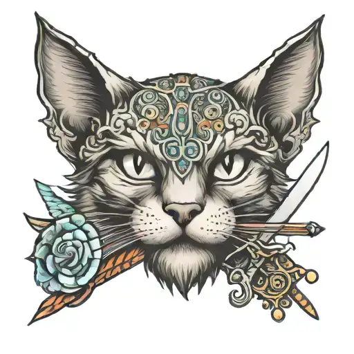 Cat With Sword