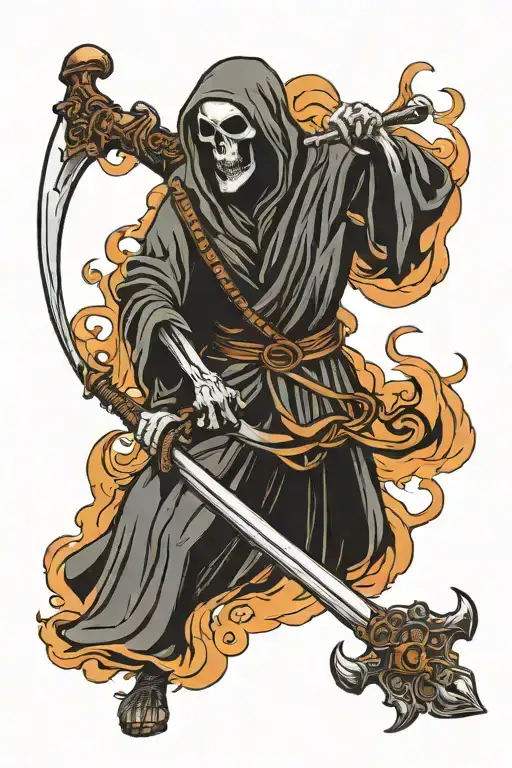Grim Reaper With Scythe