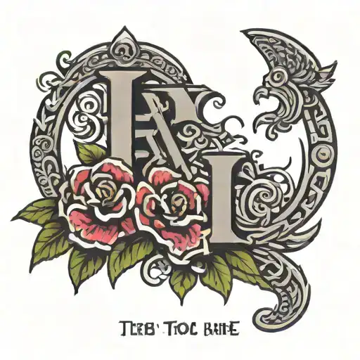 Filipino Tattoo With Put God First Letter And A Bible Verse