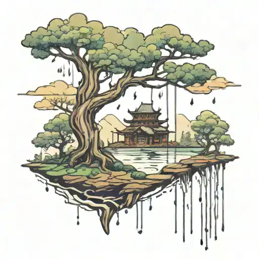 Tree Rain In The World