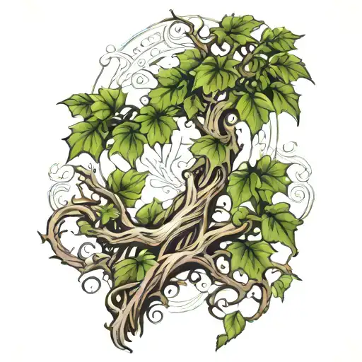 Ivy Tree On Arm