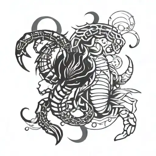 Scorpio And Leo Minimalist For Men