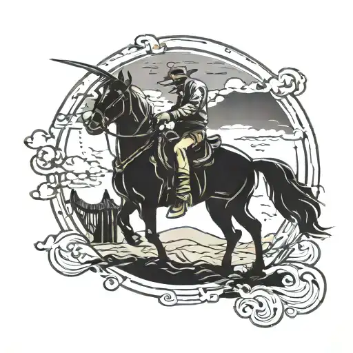 Cowboy And His Giant Shadow