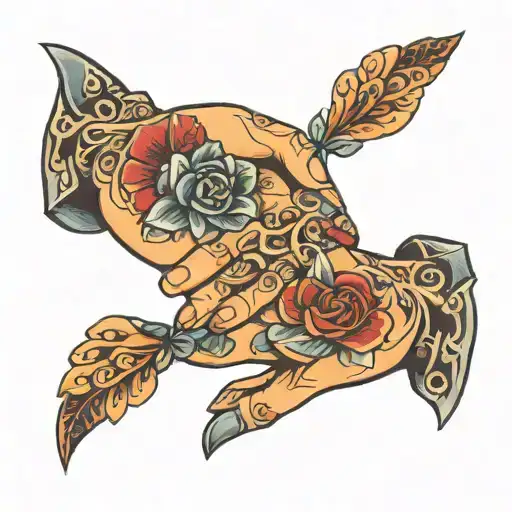 Mom And Son Holding Hands