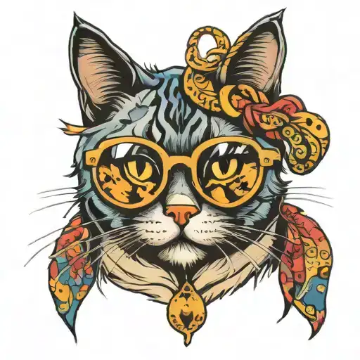 Cool Cat With Glasses