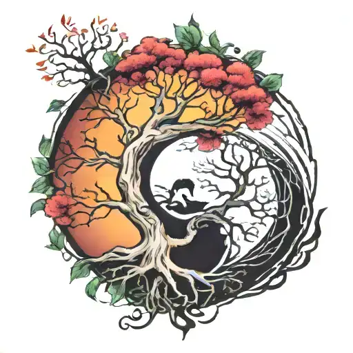 Tree Of Life Yin Yang