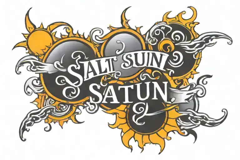 Text Saying Salt Sun Movement Family