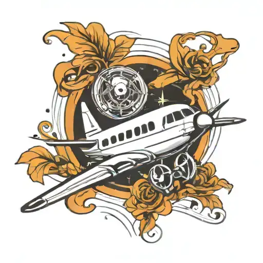 Airplane With Music Note Band Amoke Traili