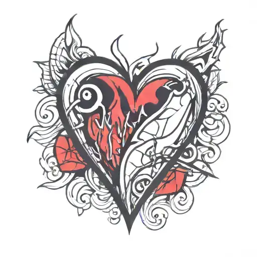 Broken Heart With Heart Beat