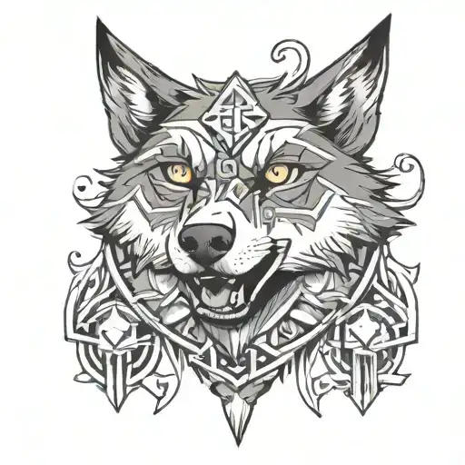 Triforce Twilight Princess Wolf
