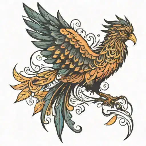 Minimal Phoenix Art