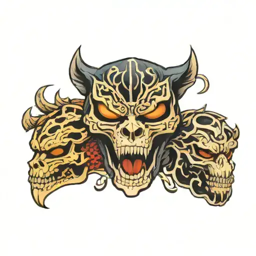 Skull And Black Panther