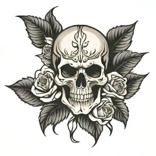 Skull And Roses