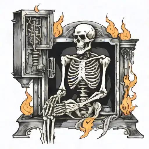 Skeleton In A Furnace