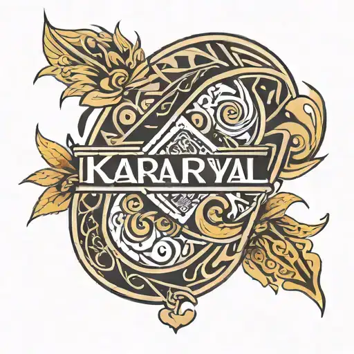 Filipino Tribal And Kairyl Name Written