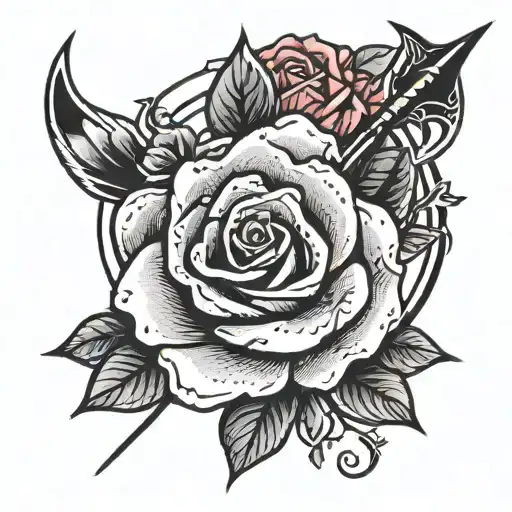 Bow With Arrow That Turns To A Rose