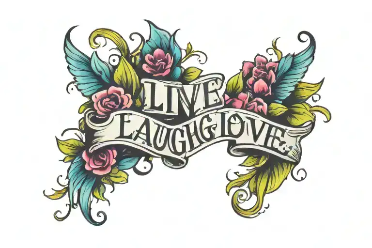 Live Laugh Love Colorful