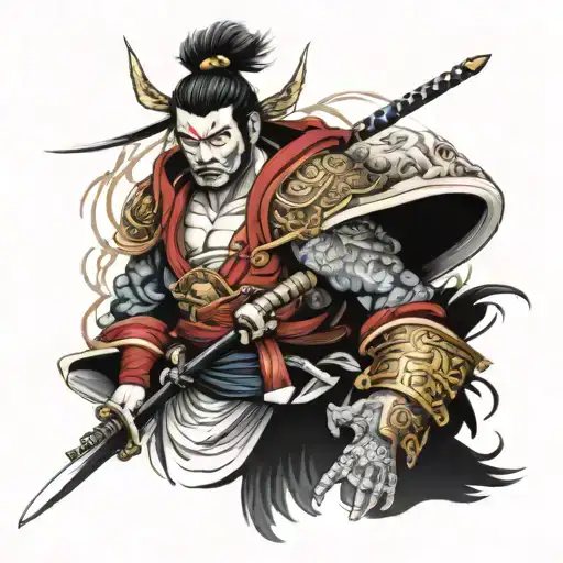 Japanese Samurai And King