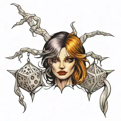 Dice Web Of Wig Round False