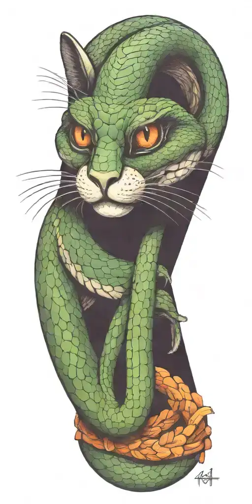 Snake Wrapped Around Arm