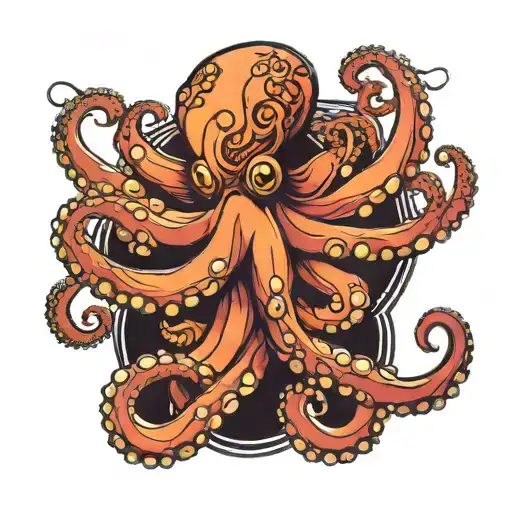 Octopus Wrapping Its Tentacles