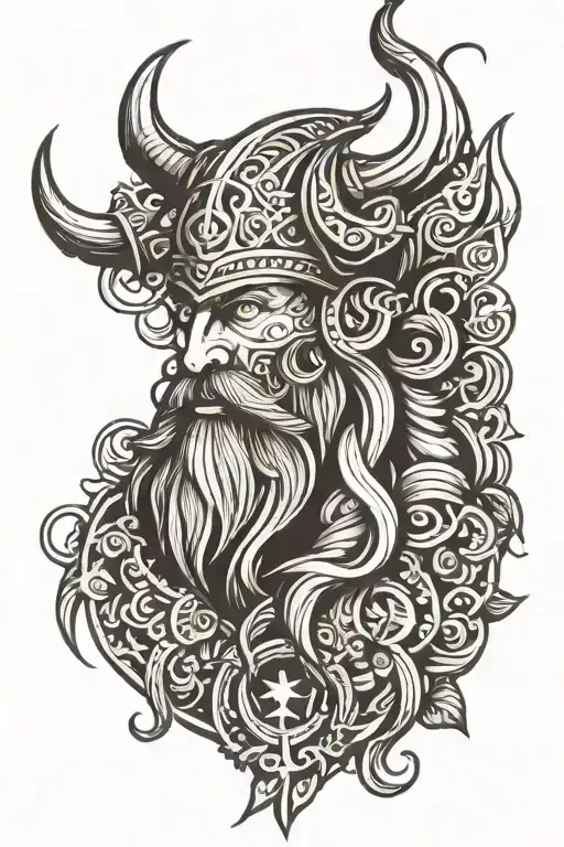 Viking All Black Half Sleeve