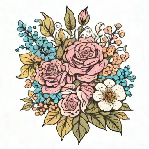 Custom Birth Flower Bouquet