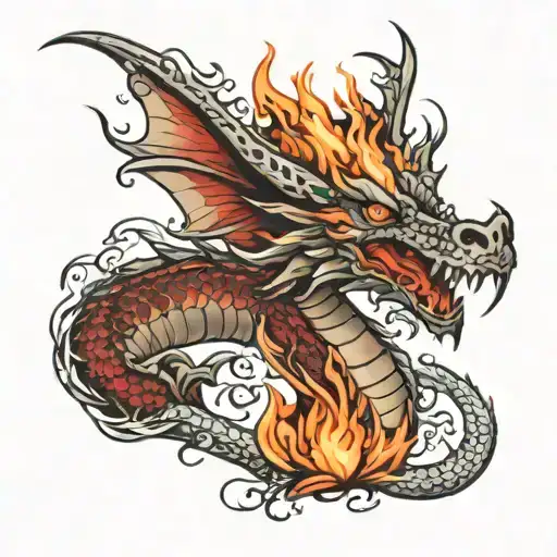 Dragon With Fire