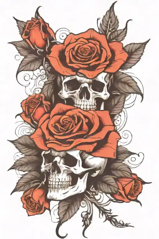 Memento Mori Black Roses