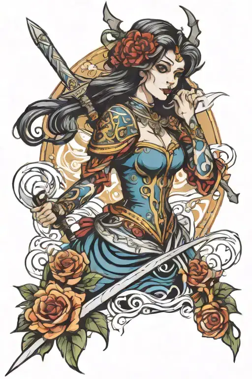 Lady Of The Lake With Sword