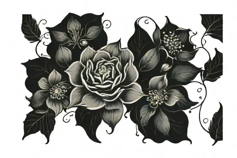 Symmetrical Flower Garden