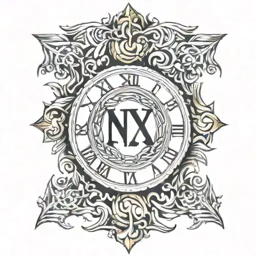 Roman Numeral 3 In Center Focused Surrounded