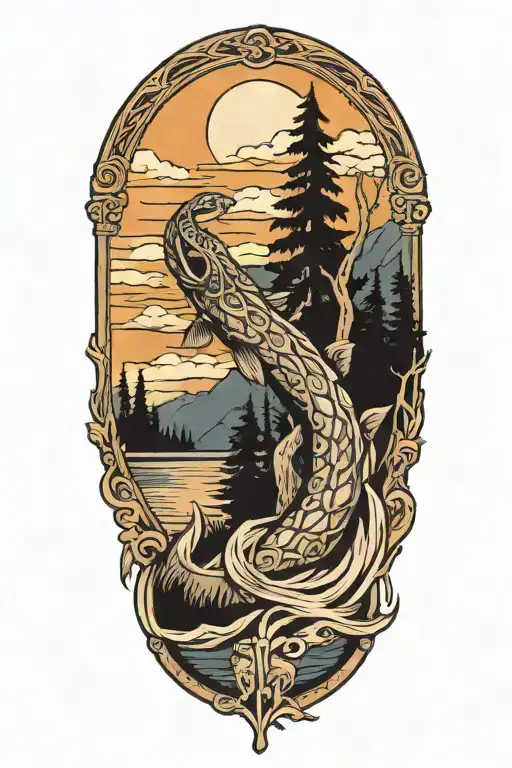 Arm Rising From Lake