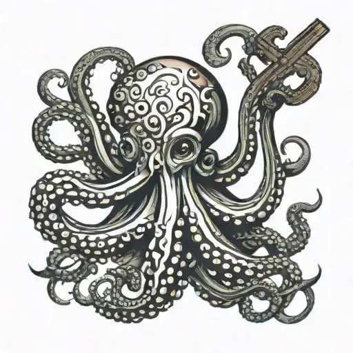 Octopus With Cross