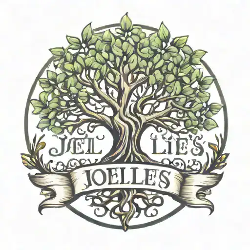 Joel's Name On A Tree Of Life