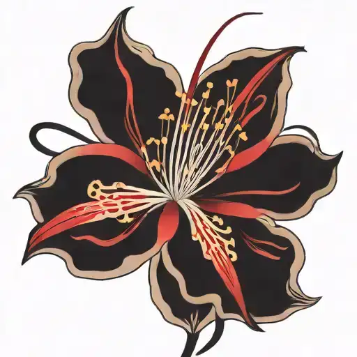 Red Spider Lily Flower