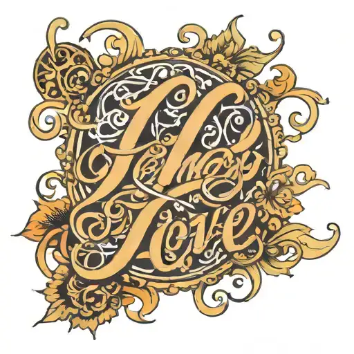 December 14 2004 Cursive Font Representing Your Love