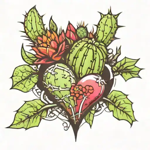 Cactus And Broken Heart
