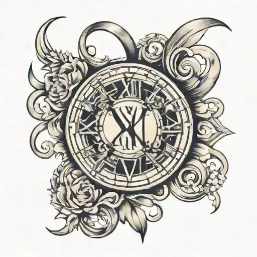 Ixxivii Roman Numerals Underneath