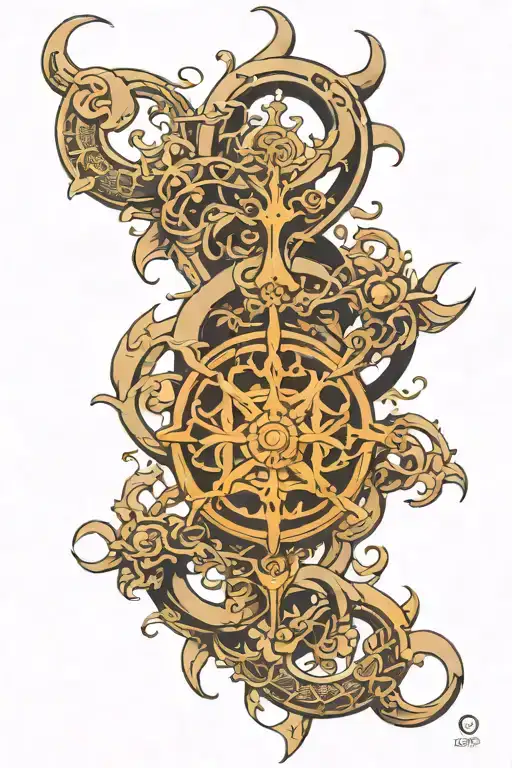 Vajra Symbol Intertwined