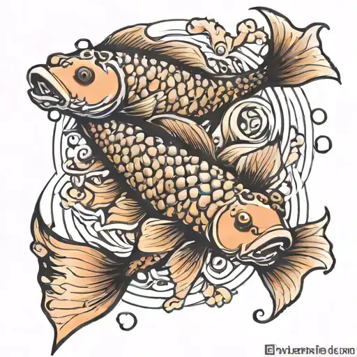 Pez Koi Fish Transforming