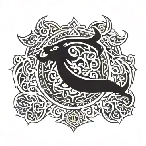Viking Aegishjalmur Symbol Creative Detailed