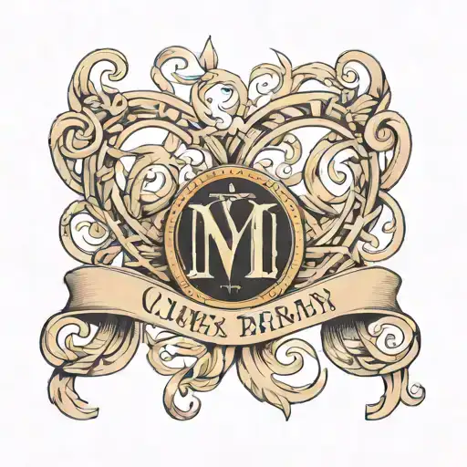 Roman Numerals Intertwined Representing Childrens Birthdays