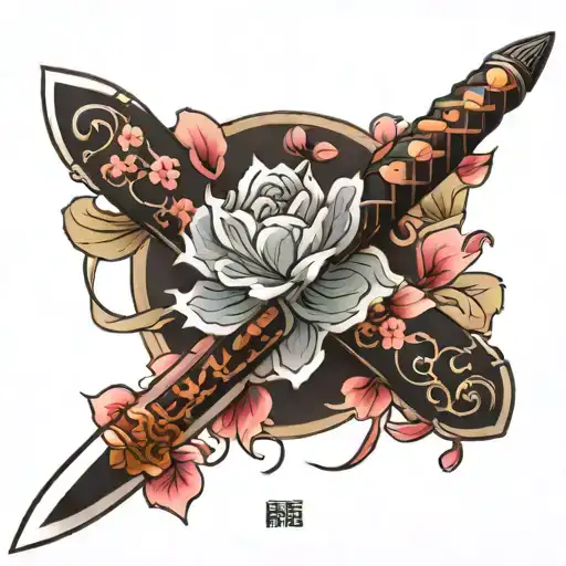 Japanense Blossom Sword