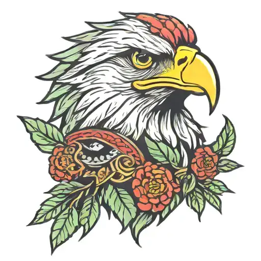 Eagle Head With Laurel